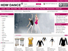 Tablet Screenshot of happydancewear.com
